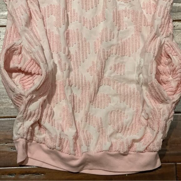 Vintage handmade chenille sweatshirt with side pockets M - Picture 3 of 14